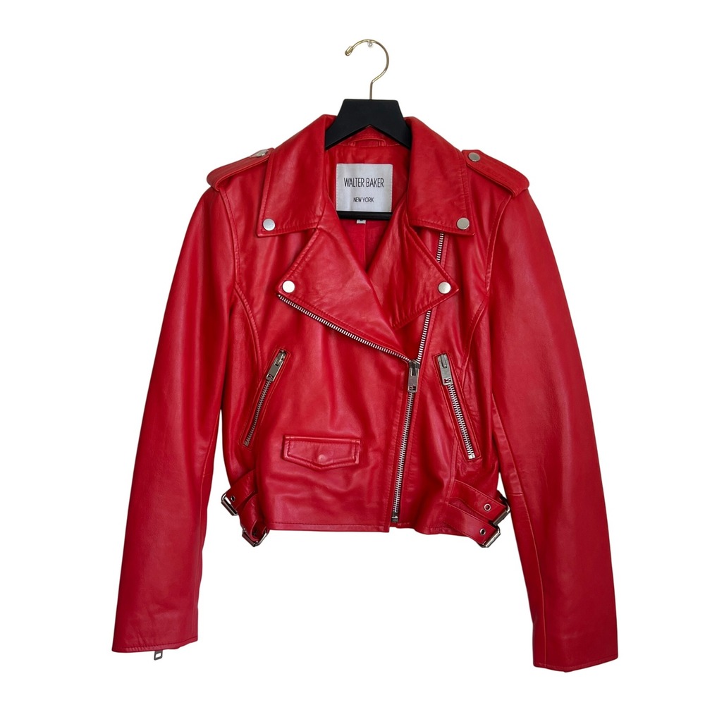 Walter Baker Red Leather Jacket